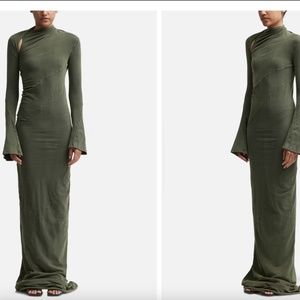 OTTOLINGER TWISTED LONGSLEEVE MAXI DRESS - Size L